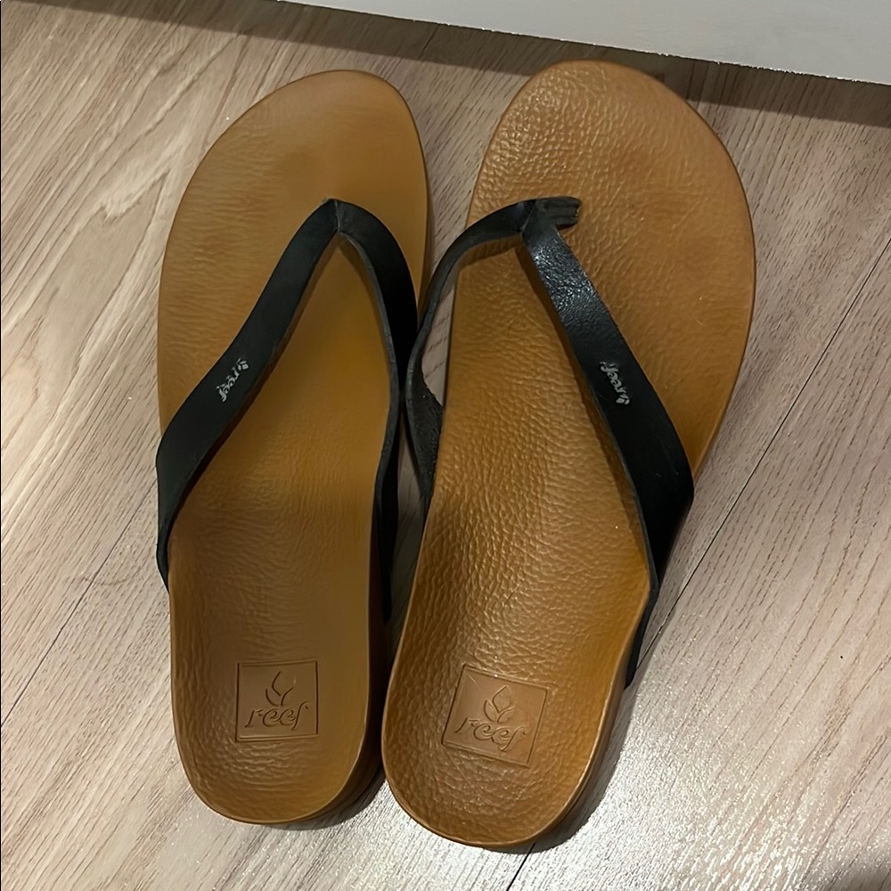 Reef Black and Tan Sandals